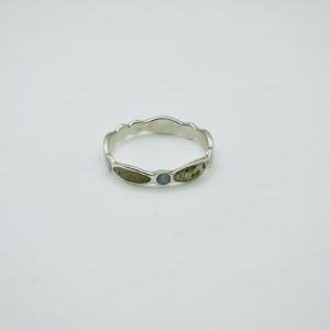 Anillo ovalos con leche materna cordon umbilical y pelo