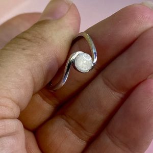 Anillo luna relleno de leche materna