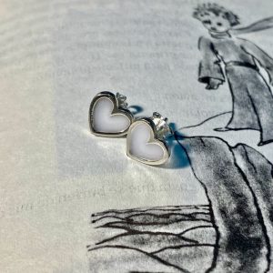 Pendientes Corazón de leche materna