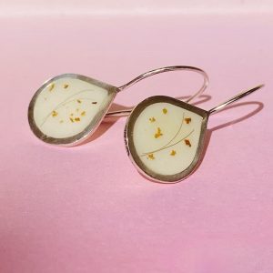 Pendientes Gota de Leche Colgantes rellenos de leche materna