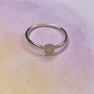 Anillo solitario de Leche Materna